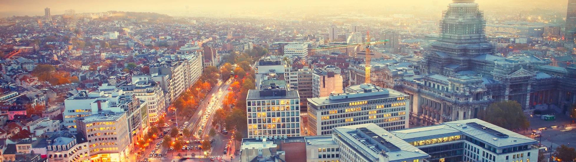 Brussels city landscape