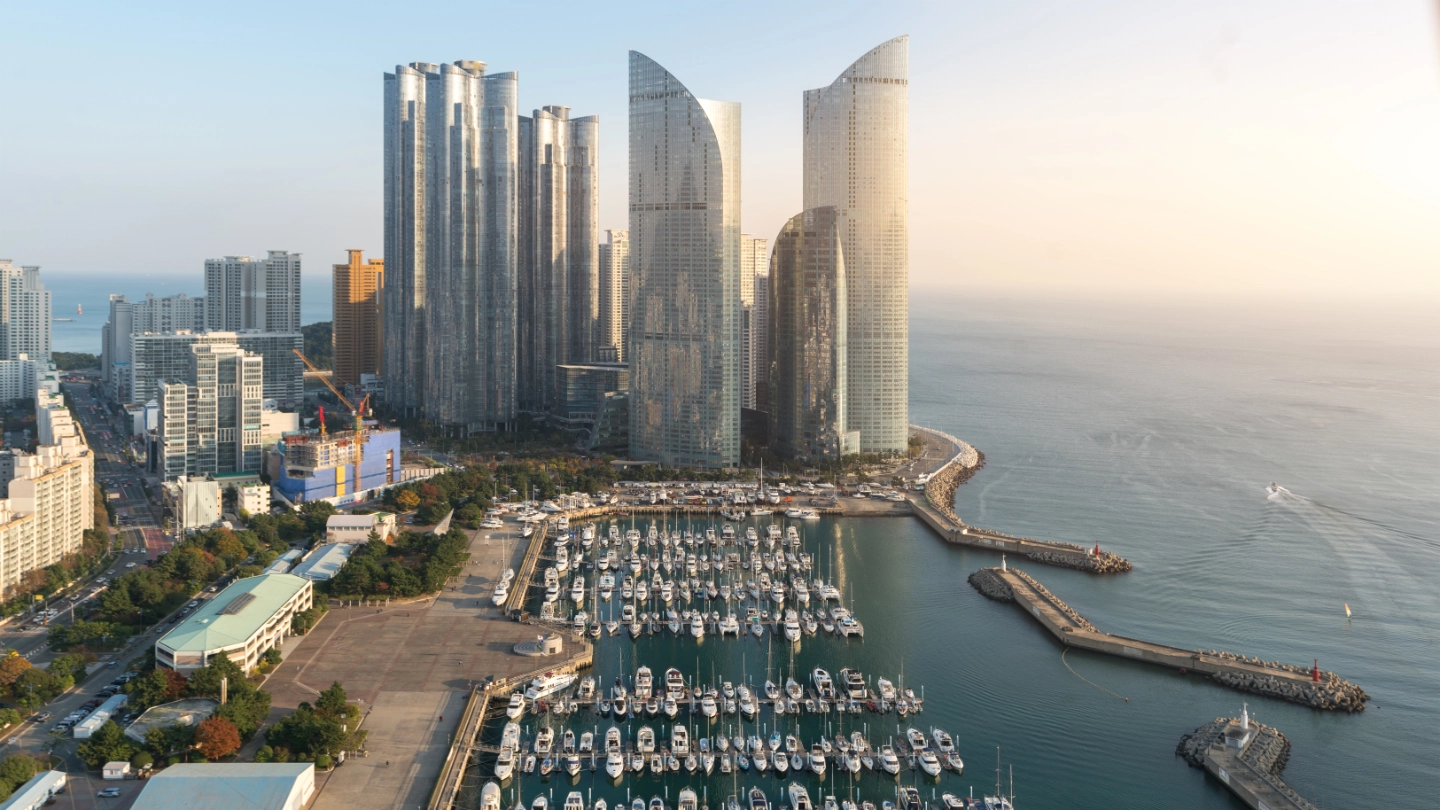 Busan city skyline South Korea image